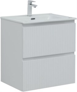 AQUANET Тумба с раковиной Джейн 60 цв.белый матовый (раковина Flat) AQUANET-332546