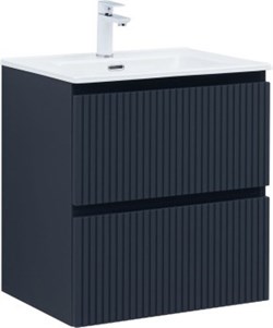 AQUANET Тумба с раковиной Джейн 60 цв.маренго (раковина Flat) AQUANET-332541