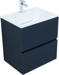 AQUANET Тумба с раковиной Джейн 60 цв.маренго (раковина Фортуна) AQUANET-332526