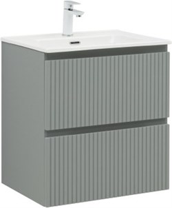 AQUANET Тумба с раковиной Джейн 60 цв.мисти грин (раковина Flat) AQUANET-332536