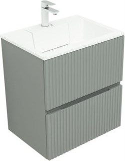 AQUANET Тумба с раковиной Джейн 60 цв.мисти грин (раковина Фортуна) AQUANET-332521