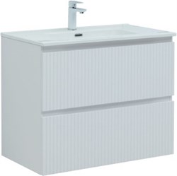 AQUANET Тумба с раковиной Джейн 80 цв.белый матовый (раковина Flat) AQUANET-332544