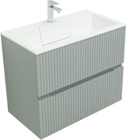 AQUANET Тумба с раковиной Джейн 80 цв.мисти грин (раковина Фортуна) AQUANET-332519