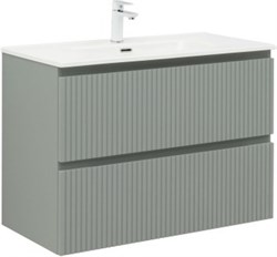 AQUANET Тумба с раковиной Джейн 90 цв.мисти грин (раковина Flat) AQUANET-332533