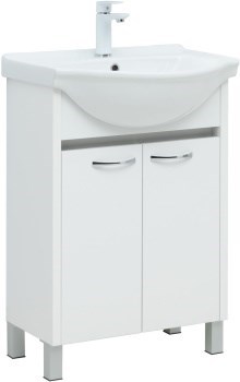 AQUANET Тумба с раковиной Донна 60 цв.белый глянец (Shenxin) AQUANET-308382