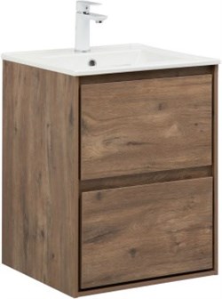 AQUANET Тумба с раковиной Милан (Flash) 50 цв. дуб рустикальный AQUANET-340327