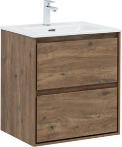 AQUANET Тумба с раковиной Милан (Flash) 60 цв. дуб рустикальный AQUANET-340328