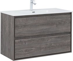 AQUANET Тумба с раковиной Милан 100 цв. дуб рошелье AQUANET-340160