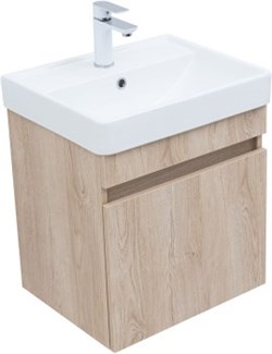 AQUANET Тумба с раковиной Оптима 50 цв. дуб светлый AQUANET-345349