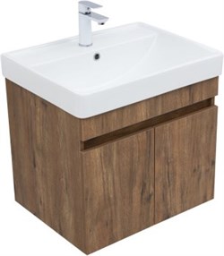 AQUANET Тумба с раковиной Оптима 60 цв. дуб рустикальный AQUANET-345351