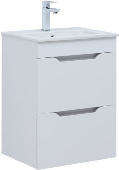 AQUANET Тумба с раковиной Практика 50 2 ящ. цв.белый матовый AQUANET-332512