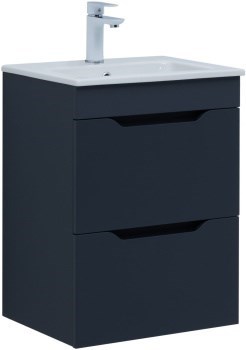 AQUANET Тумба с раковиной Практика 50 2 ящ. цв.маренго AQUANET-332511