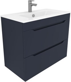 AQUANET Тумба с раковиной Практика 80 2 ящ. цв.маренго AQUANET-332507