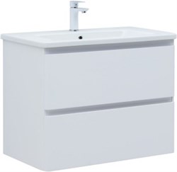 AQUANET Тумба с раковиной Эмбер 80 2 ящ. цв.белый матовый (раковина Urban) AQUANET-332500