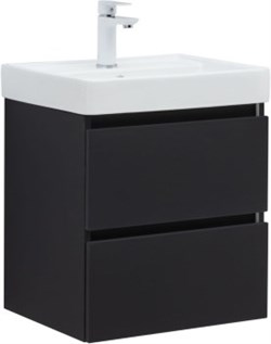 AQUANET Тумба под раковину Вега 2.0 50 черный AQUANET-362542