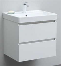 AQUANET Тумба под раковину Вега 60 белый глянец AQUANET-362546