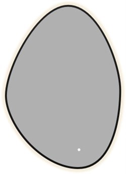 AQUANET Зеркало Контур 700х1000 LED TX ассиметричное, черный AQUANET-367647