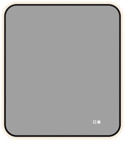 AQUANET Зеркало Контур 800х700 LED TX антипар, черный AQUANET-367662