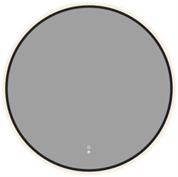 AQUANET Зеркало Контур D 1000 LED TX антипар, черный AQUANET-367666