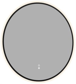 AQUANET Зеркало Контур D 770 LED TX антипар, черный AQUANET-367665