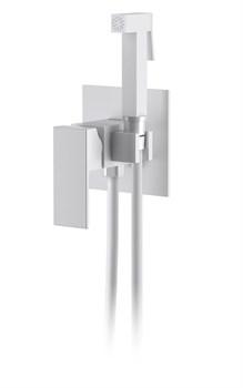 DK Смеситель для душа Bayern.Liszt DA1514508 с гигиеническим душем встраиваемый матовый белый DA1514508