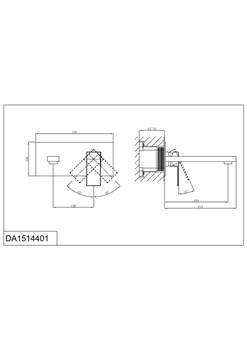 DK Смеситель для раковины Bayern.Liszt DA1514408 встраиваемый настенный матовый белый DA1514408