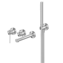 ABBER Смеситель Emotion 316 AF8830BST для ванны скрытого монтажа, брашированная сталь AF8830BST