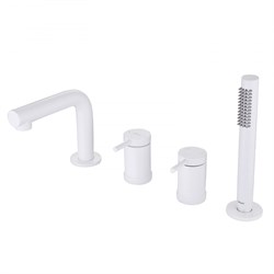 ABBER Смеситель Emotion AF8813W на борт ванны, белый матовый AF8813W