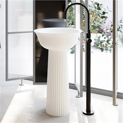 ABBER Раковина отдельностоящая Stein AS2552 белая матовая AS2552