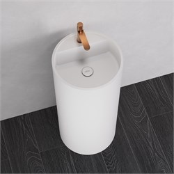 ABBER Раковина отдельностоящая Stein AS2558 белая матовая AS2558