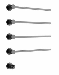 SANCOS Полотенцесушитель электрический встраиваемый Linea вороненая сталь SC14001GG SC14001GG