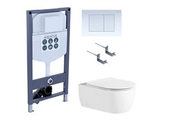 AQUATEK SET ЕВРОПА New-INS23-009 4в1 (рама INS-0000023 +крепление KKI-0000001 +кнопка KDI-0000009 +унитаз AQ1106L-00 с тонким сиденьем sc) SET ЕВРОПА New-INS23-009 4в1