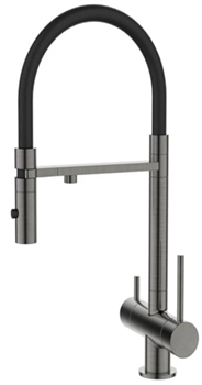 DK Смеситель для кухонной мойки с фильтром графит (DA1462506Grey) DA1462506Grey
