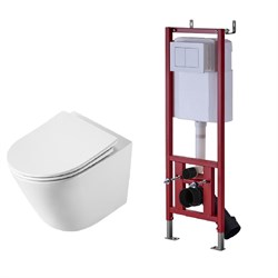 DK Комплект унитаз DT1476516, инсталляция с клавишей DI8640116 (DS1471603) DS1471603