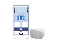 AQUATEK SET СОФИЯ (рама INS-0000012 (без крепежа и панели смыва) +унитаз СОФИЯ AQ1801T-00 с тонким сиденьем sc) SET AQUATEK СОФИЯ