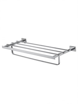 WONZON & WOGHAND Полотенцедержатель с полкой FLAT, Хром (WW-9781) WW-9781