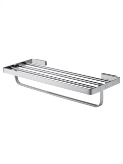 WONZON & WOGHAND Полотенцедержатель с полкой LOTTE, Хром (WW-8381A) WW-8381A