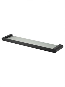 WONZON & WOGHAND Стеклянная полка для ванной CARBON, Черный (WW-7727) WW-7727