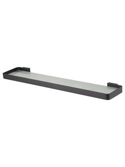 WONZON & WOGHAND Стеклянная полка для ванной LOTTE, Черный матовый (WW-8327A-MB) WW-8327A-MB