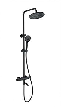 WONZON & WOGHAND Душевая система с термостатом CAPSULE, Черный матовый (WW-B3031-A1-MB) WW-B3031-A1-MB