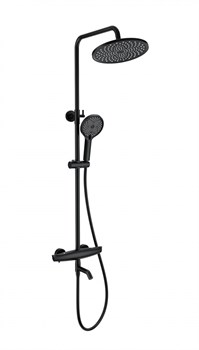 WONZON & WOGHAND Душевая система с термостатом CAPSULE, Черный матовый (WW-B3031-A2-MB) WW-B3031-A2-MB