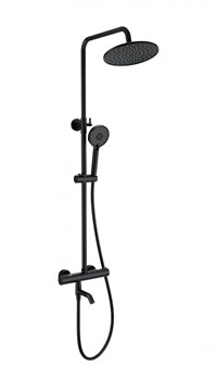 WONZON & WOGHAND Душевая система с термостатом INN 4, Черный матовый (WW-B3047-A1-MB) WW-B3047-A1-MB