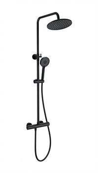 WONZON & WOGHAND Душевая система с термостатом INN 4, Черный матовый (WW-B3047-A-MB) WW-B3047-A-MB
