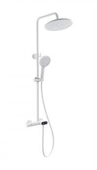 WONZON & WOGHAND Душевая система с термостатом MUSE Corno, Белый матовый (WW-B2091-A-MW) WW-B2091-A-MW