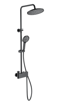 WONZON & WOGHAND Душевая система с термостатом MUSE Corno, Черный матовый (WW-B3110-MB) WW-B3110-MB