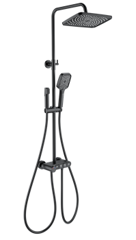 WONZON & WOGHAND Душевая система с термостатом MUSE Corno, Черный матовый (WW-B3112-MB) WW-B3112-MB