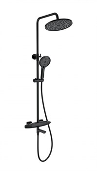 WONZON & WOGHAND Душевая система с термостатом NEO, Черный матовый (WW-B3035-A2-MB) WW-B3035-A2-MB