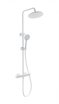 WONZON & WOGHAND Душевая система с термостатом STAY 1, Белый матовый (WW-B3051-A-MW) WW-B3051-A-MW