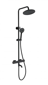 WONZON & WOGHAND Душевая система с термостатом STAY 1, Черный матовый (WW-B3051-A1-MB) WW-B3051-A1-MB