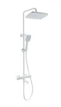 WONZON & WOGHAND Душевая система с термостатом STAY 2, Белый матовый (WW-B3016-T1-MW) WW-B3016-T1-MW